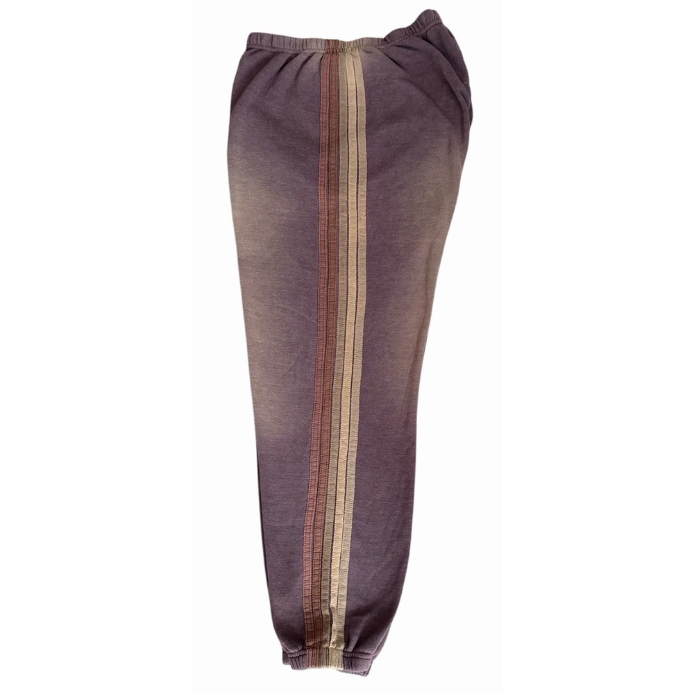 Aviator Nation 5 Stripe Sweatpants Faded Mocha Women's Size X-Large